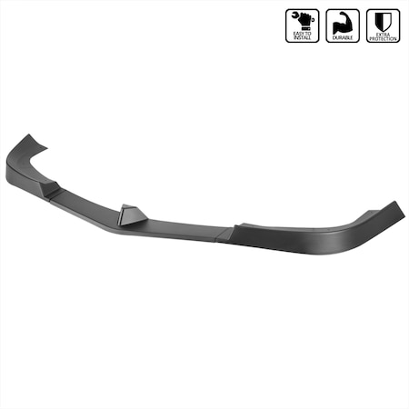 Spec-D Tuning 12-14 Mercedes Benz W204 Front Bumper Lip Matte Black LPF-BW20412BK-PQ